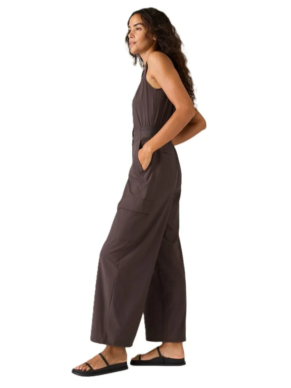 ATHLETA BROOKLYN II UTILITY JUMP SUIT JUMPSUIT SHALE 0 PETITE - Picture 2 of 16